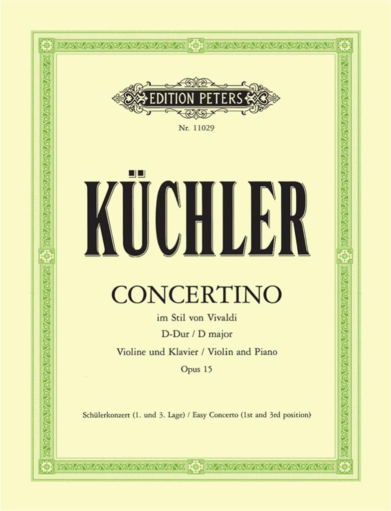 Concertino D-Dur Op.15